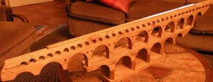 Maquette du pont du Gard (C. Larnac) 